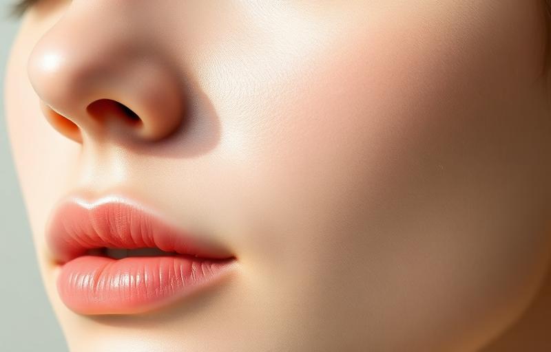 Close-up facial skin texture representing skin booster injectables